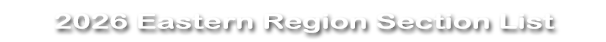 2026 Eastern Region Section List